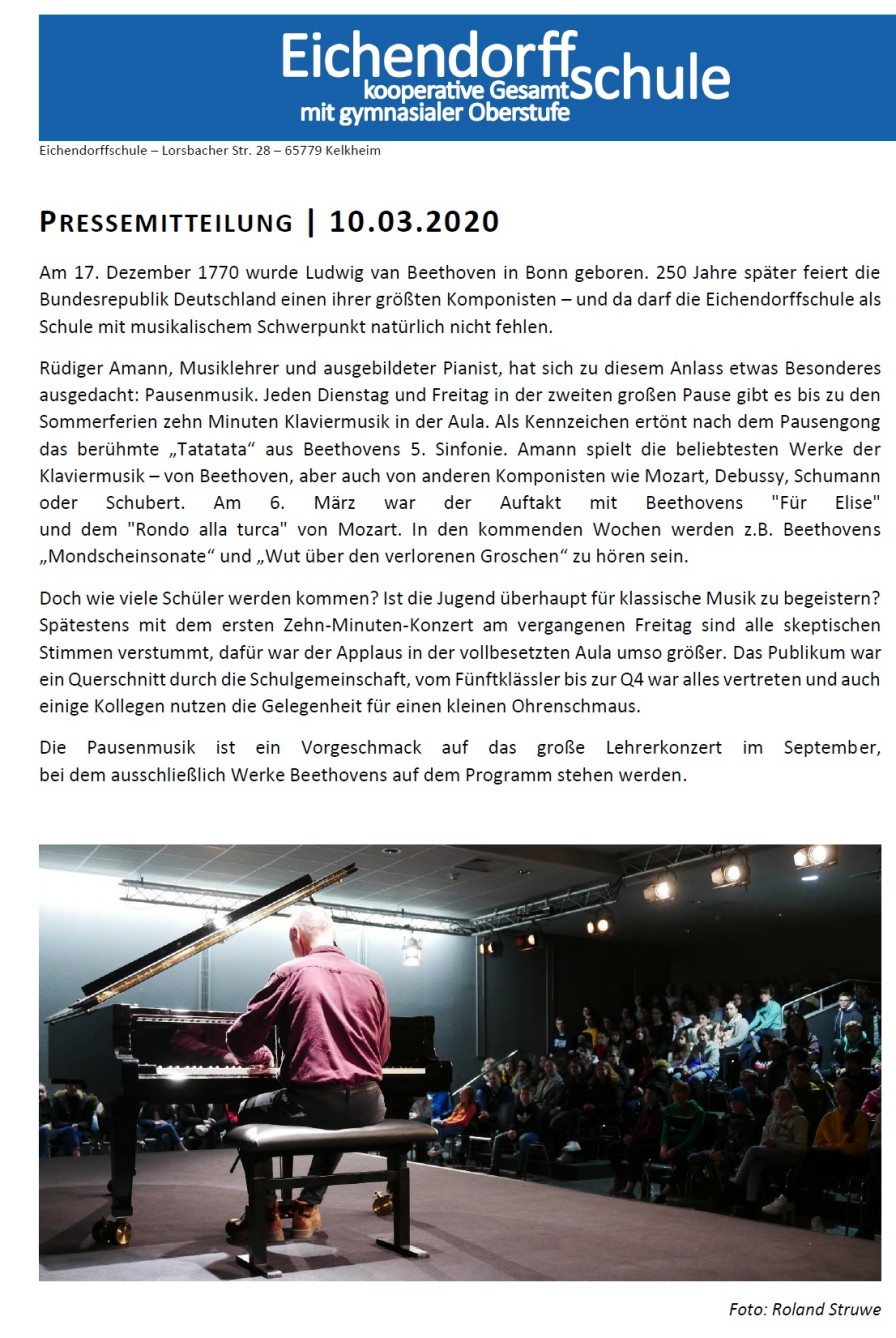 PM Pausenmusik vom 10.03.2020
