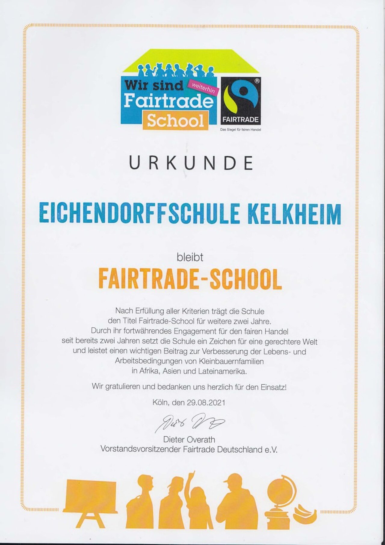 Urkunde Rezertifizierung