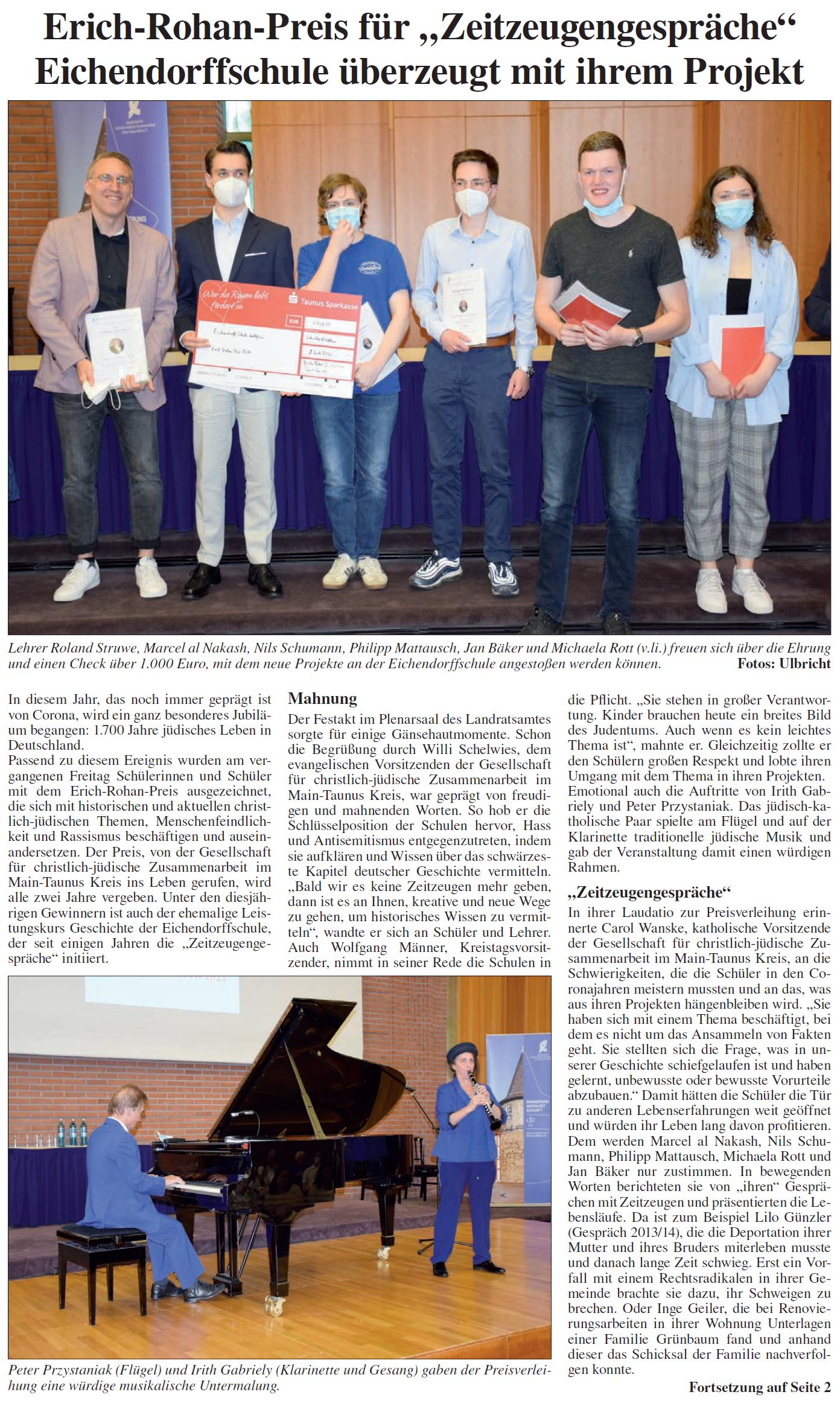 KeZ vom 09.07.2021 - Zeitzeugen